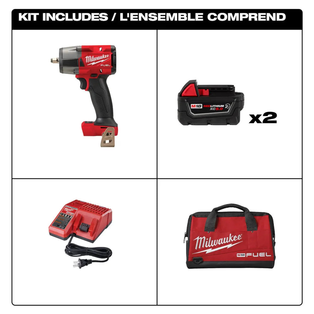 M18 FUEL™ 3/8 " Mid-Torque Impact Wrench w/ Friction Ring