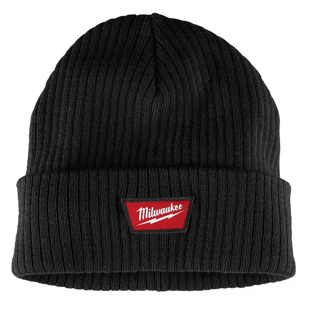 Rib-Knit Cuffed Beanie