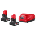 M12™ 12V Lithium-Ion Extended Capacity (XC) 5.0 Ah REDLITHIUM Battery with Charger (2-Pack)