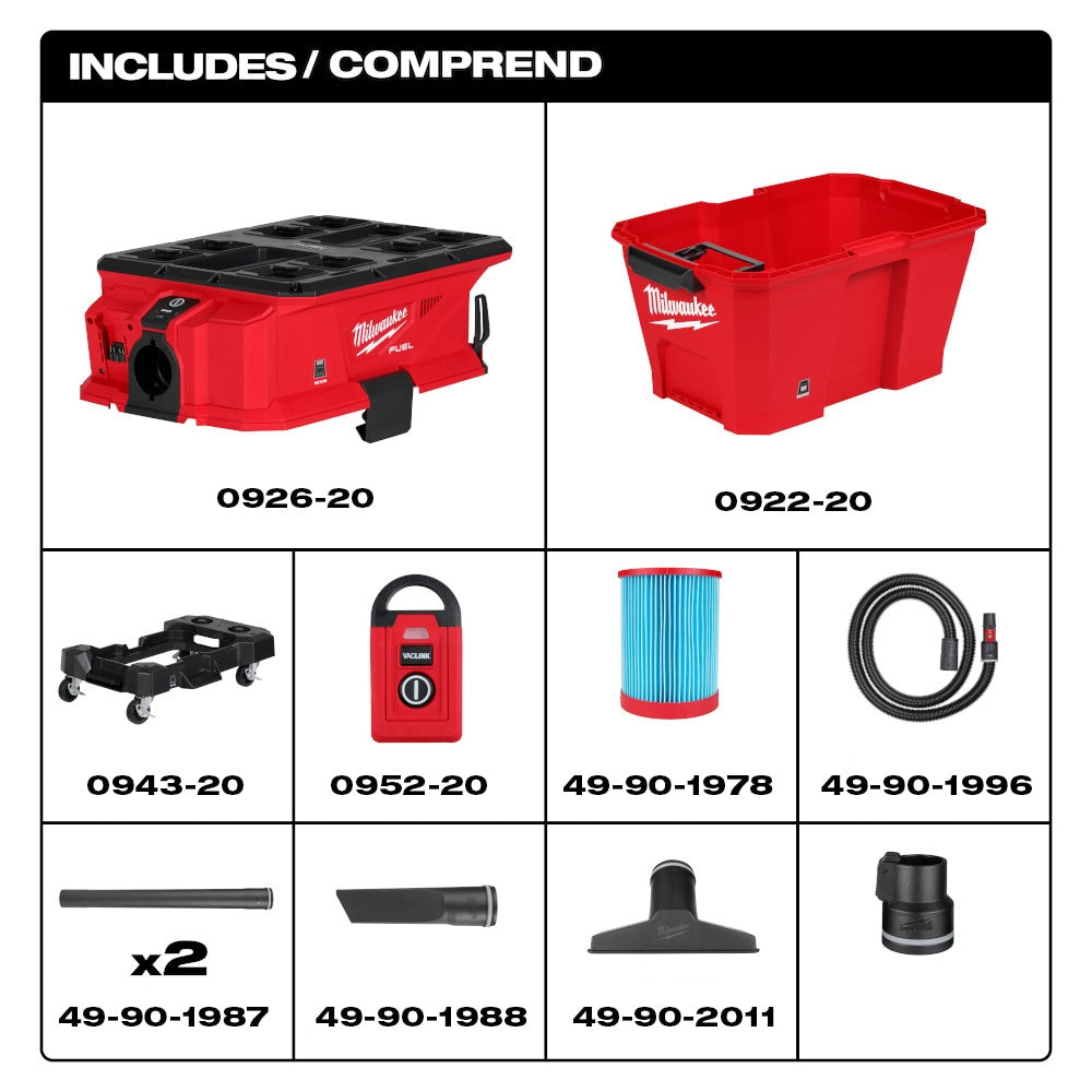 M18 FUEL™ NEXUS™ 6 Gallon Wet/Dry Vacuum w/ PACKOUT™ Compatibility & VACLINK™