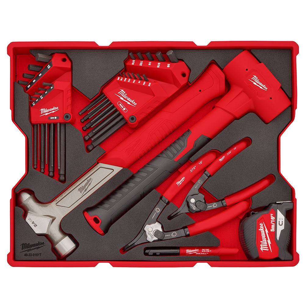 28pc. Hex Key & Hammer Set with Tray for PACKOUT™ Drawers