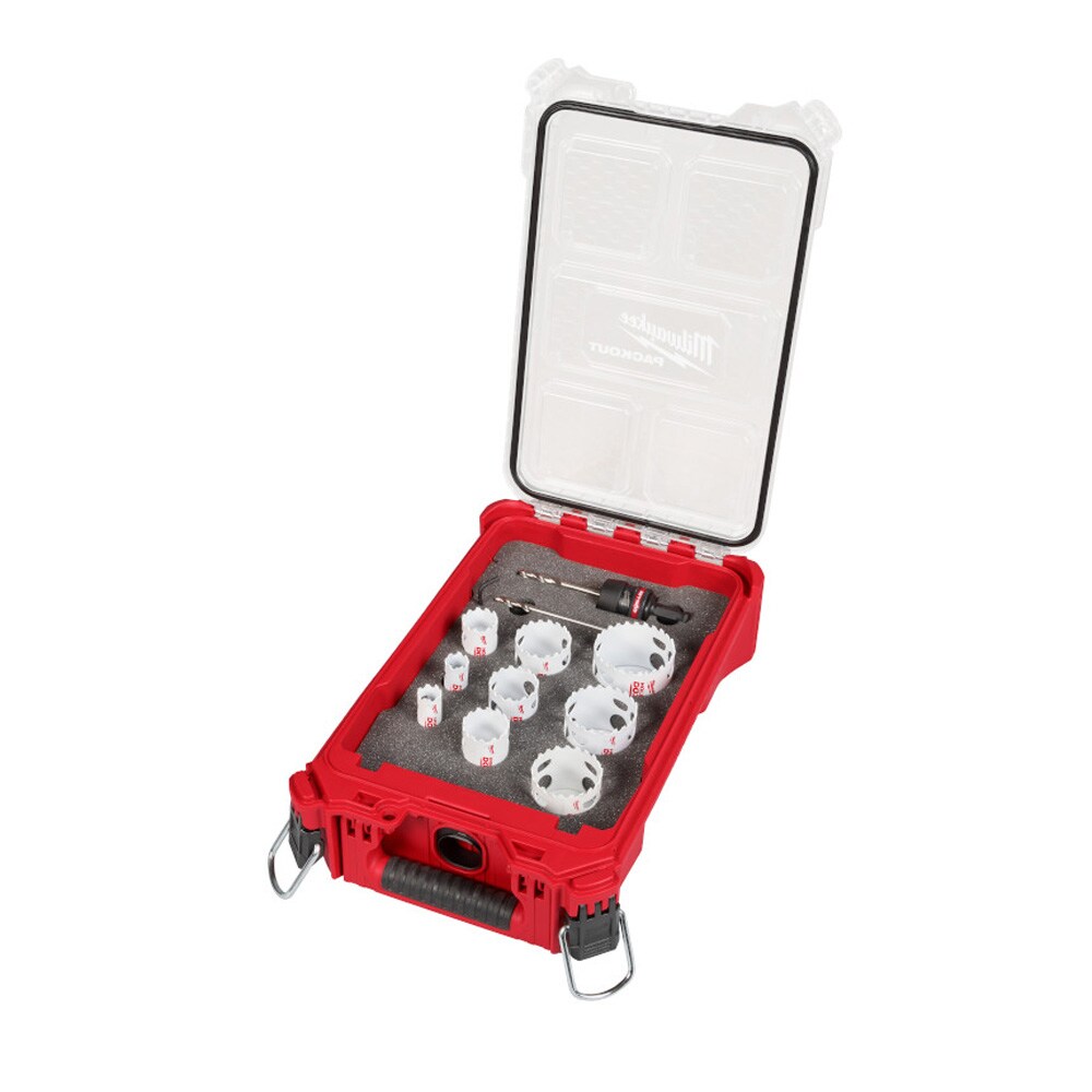 Milwaukee 12-Piece QUIK LOK HOLE DOZER Bi-Metal Kit with PACKOUT Compact Organizer | 49-22-4702