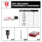Milwaukee 12-Piece QUIK LOK HOLE DOZER Bi-Metal Kit with PACKOUT Compact Organizer | 49-22-4702