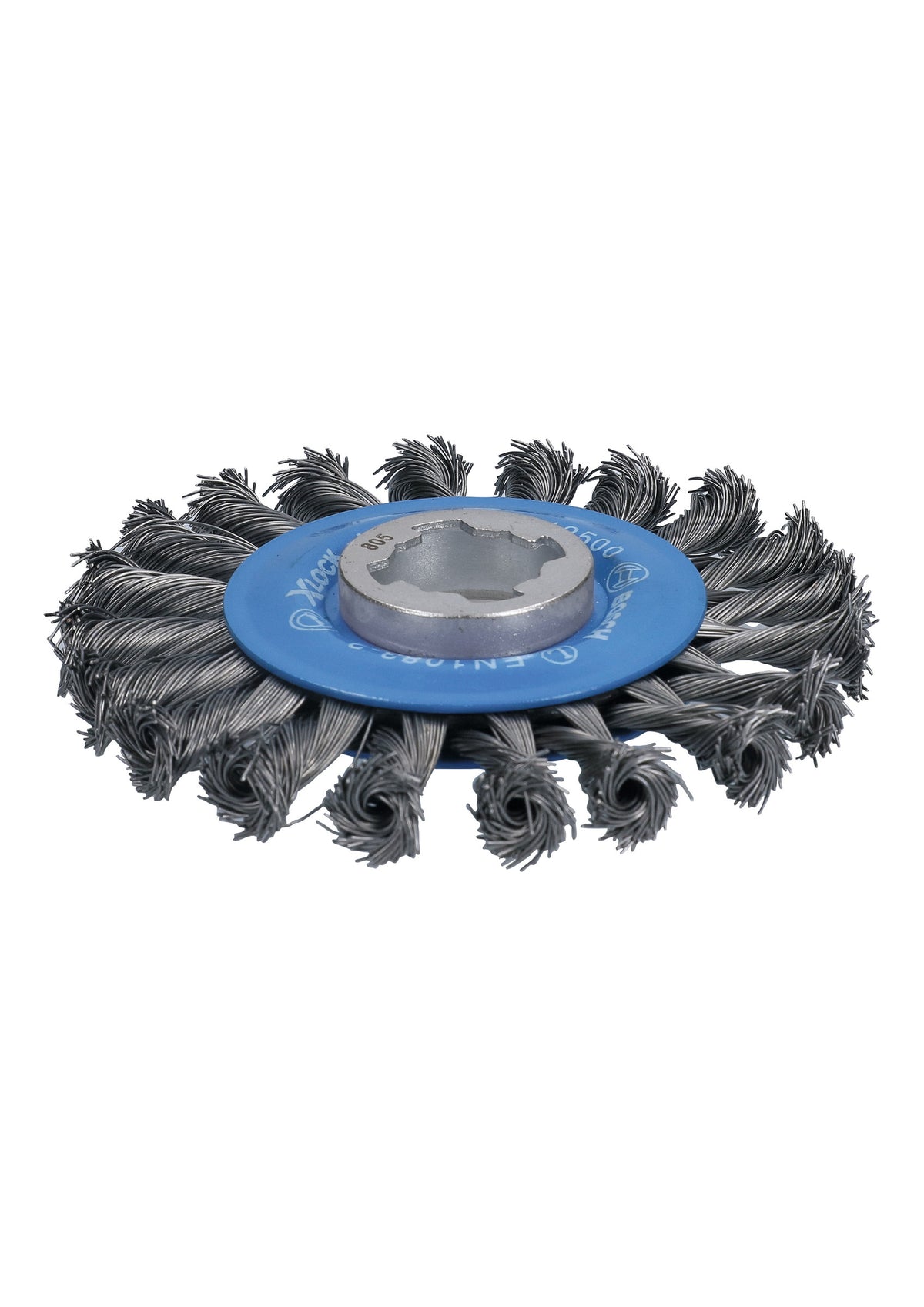 Bosch WBX428 4-1/2 In. Wheel Dia. X-LOCK Arbor Carbon Steel Full Cable Knotted Wire Wheel