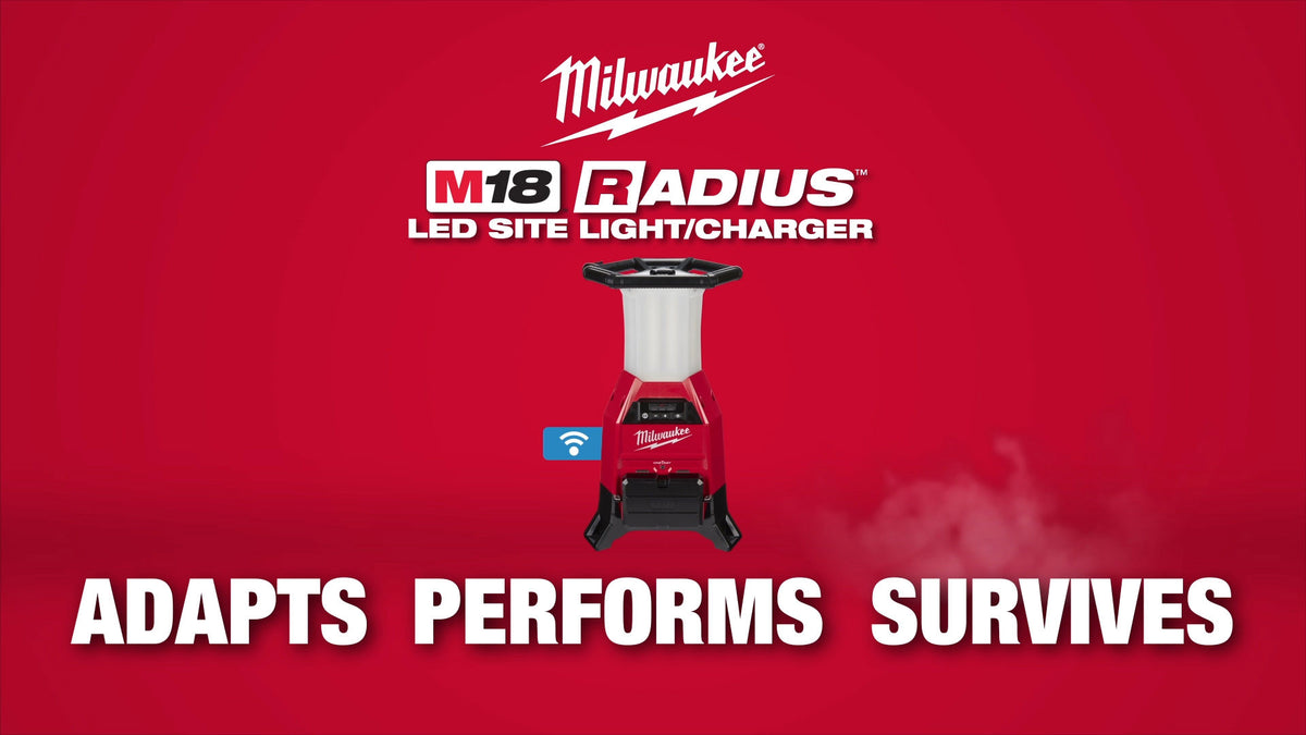 2150 2151 M18 Radius Site Light with Charger