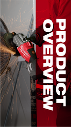 Milwaukee M18 Fuel 4.5 - 6 inch Dual Trigger Braking Grinder, Paddle Switch w ONE-KEY Product Overview