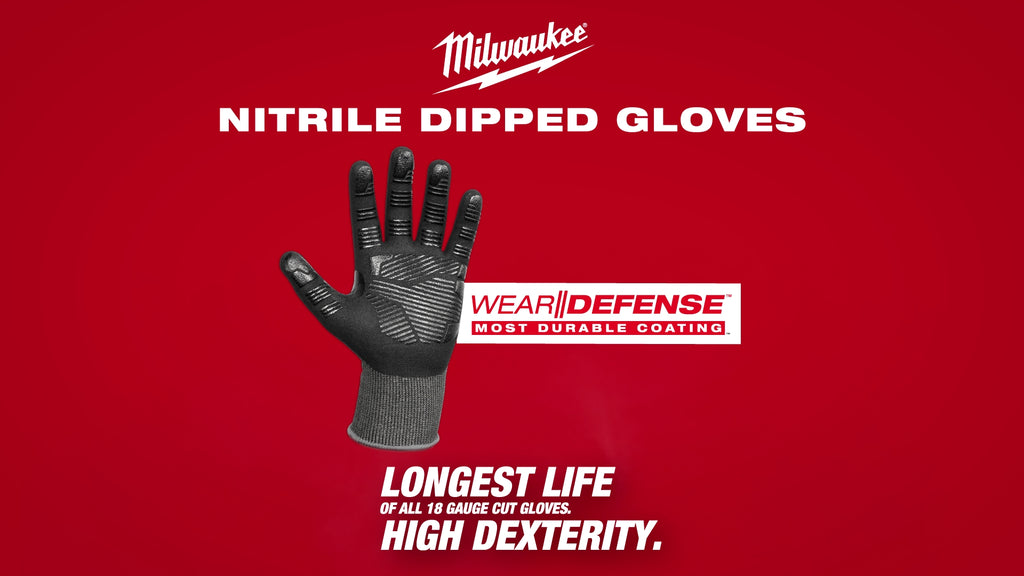 Nitrile Dipped Gloves w WEAR-DEFENSE Protection Social - Video 1