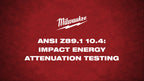 ANSI Z89.1 10.4 Impact Energy Attenuation Testing Demo