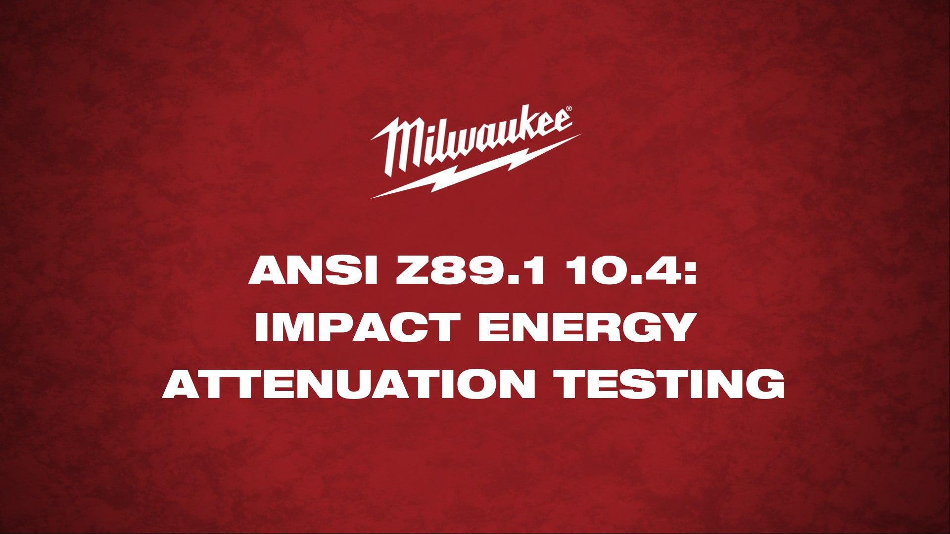 ANSI Z89.1 10.4 Impact Energy Attenuation Testing Demo