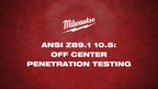 ANSI Z89.1 10.5 Off Center Penetration Test Demo