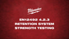 EN12492 4.2.3. Retention System Strength Testing Demo