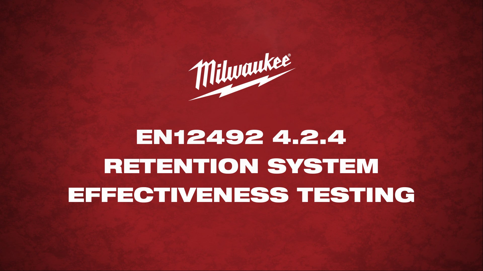 EN12493 4.2.4 Retention System Effectiveness Testing Demo