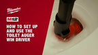 How To Set Up And Use The Toilet Auger With Driver