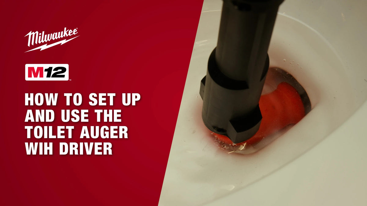 How To Set Up And Use The Toilet Auger With Driver