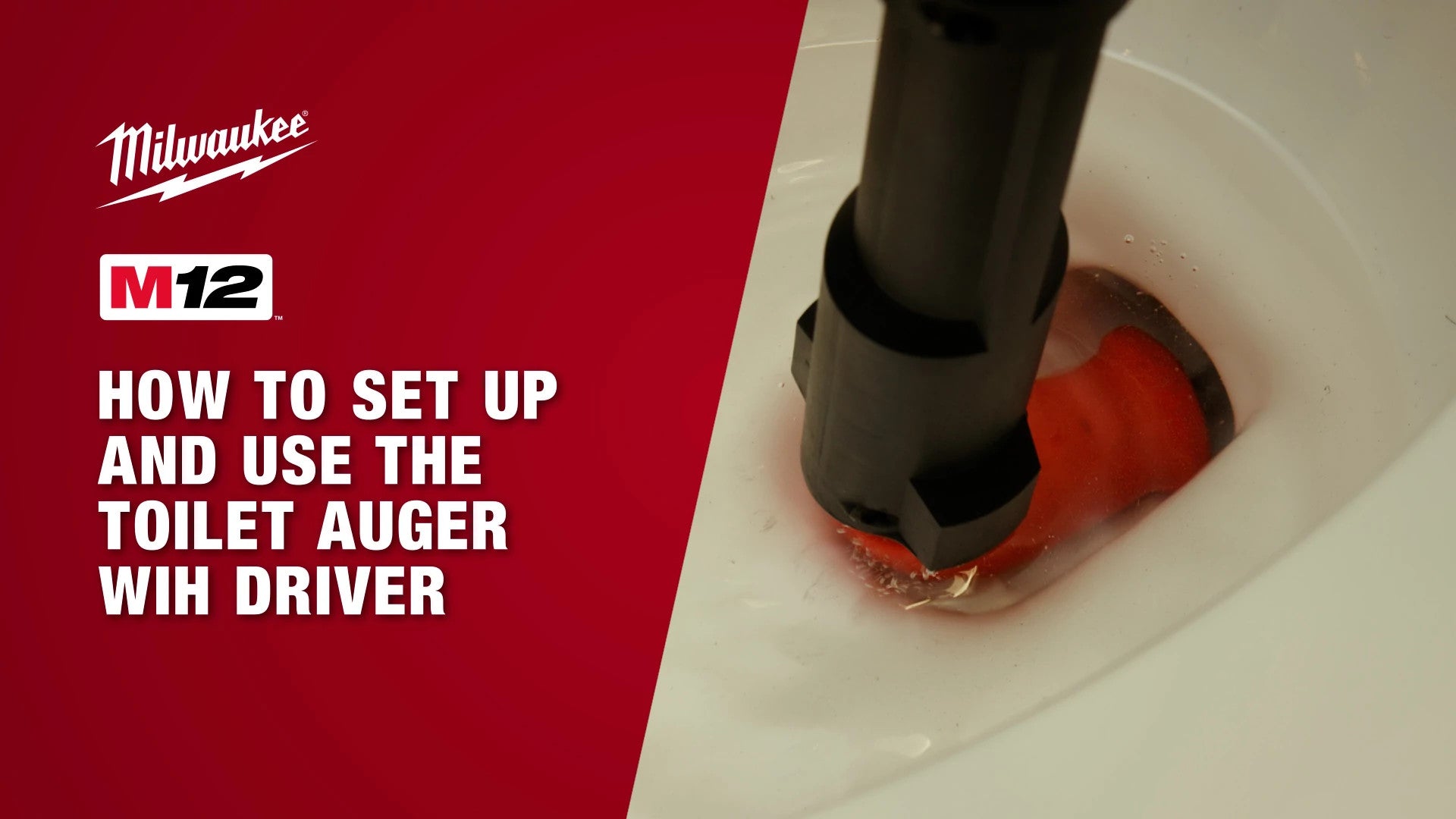 How To Set Up And Use The Toilet Auger With Driver
