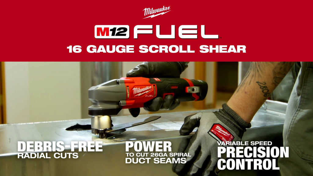 M12 FUEL™ 16 Gauge Scroll Shear — product demonstration