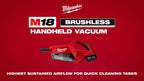 Milwaukee M18 Brushless Handheld Vacuum | 0892-20