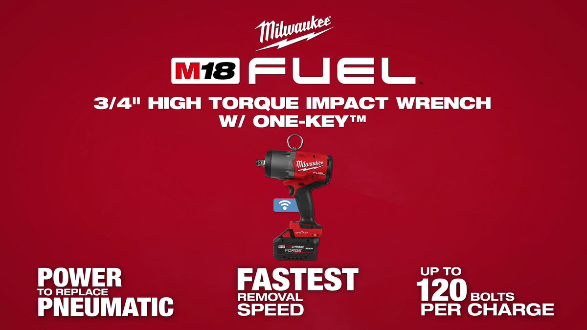M18 FUEL 3-4 High Torque Impact Wrench w ONE-KEY Social