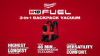 Milwaukee M18 FUEL 3-in-1 Backpack Vacuum | 0895-20