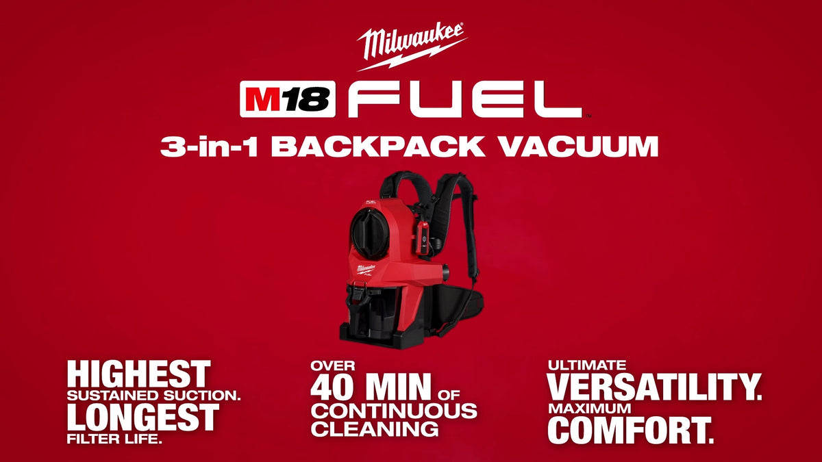 Milwaukee M18 FUEL 3-in-1 Backpack Vacuum | 0895-20