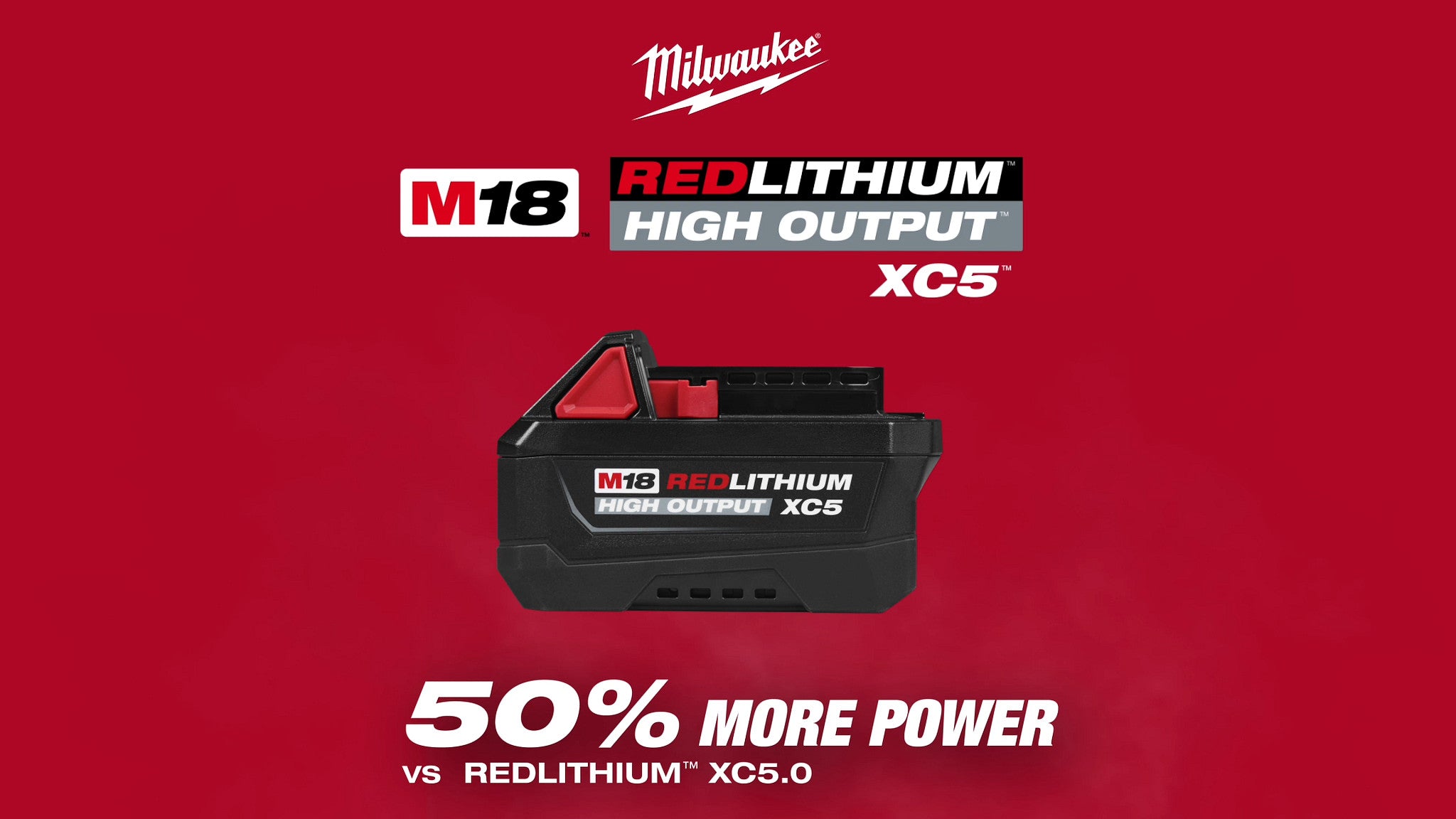 M18 REDLITHIUM HIGH OUTPUT XC5 Battery Pack Social