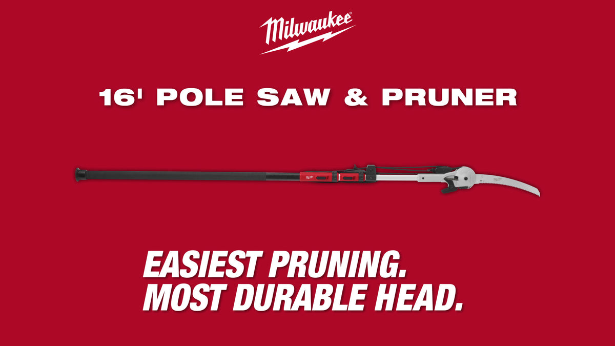 Milwaukee® 16' Pole Saw & Pruner Social