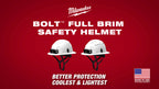 Milwaukee® BOLT™ Full Brim Safety Helmet - Type 2 Social