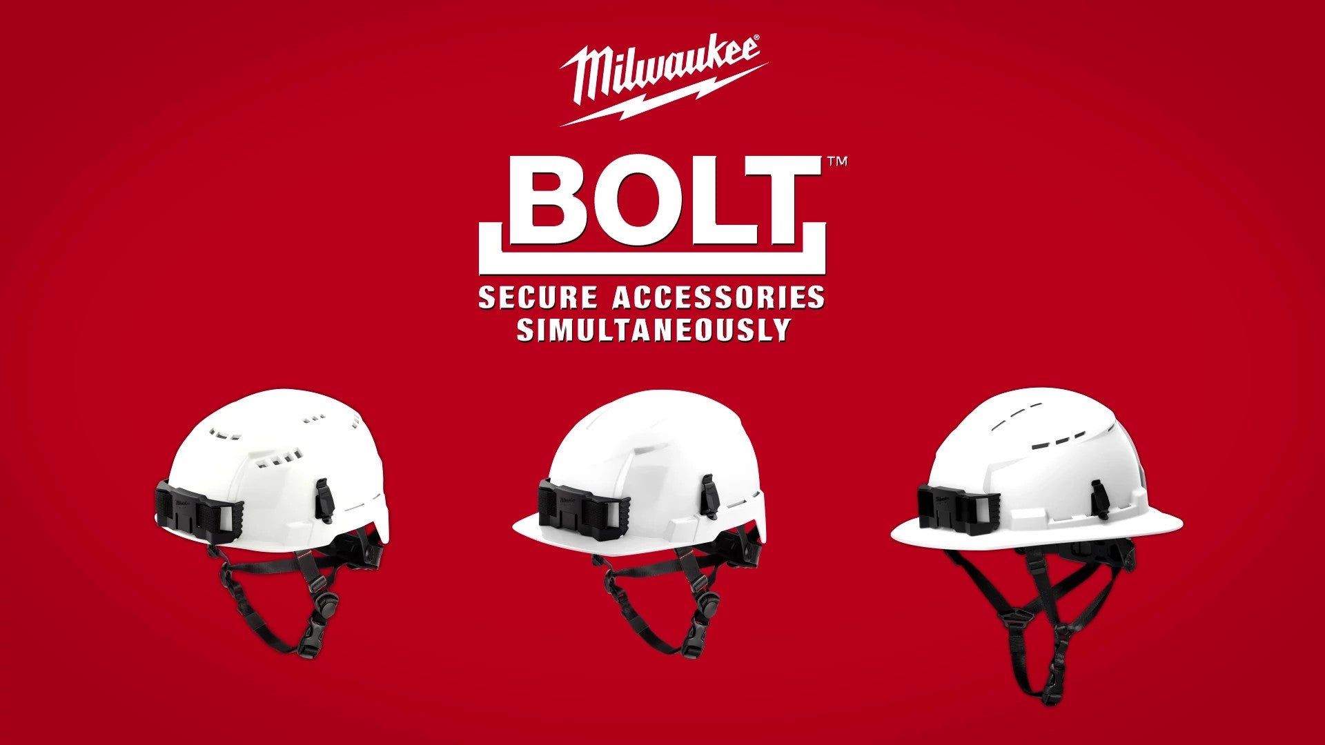 Milwaukee BOLT Head Protection and Accessories Animation
