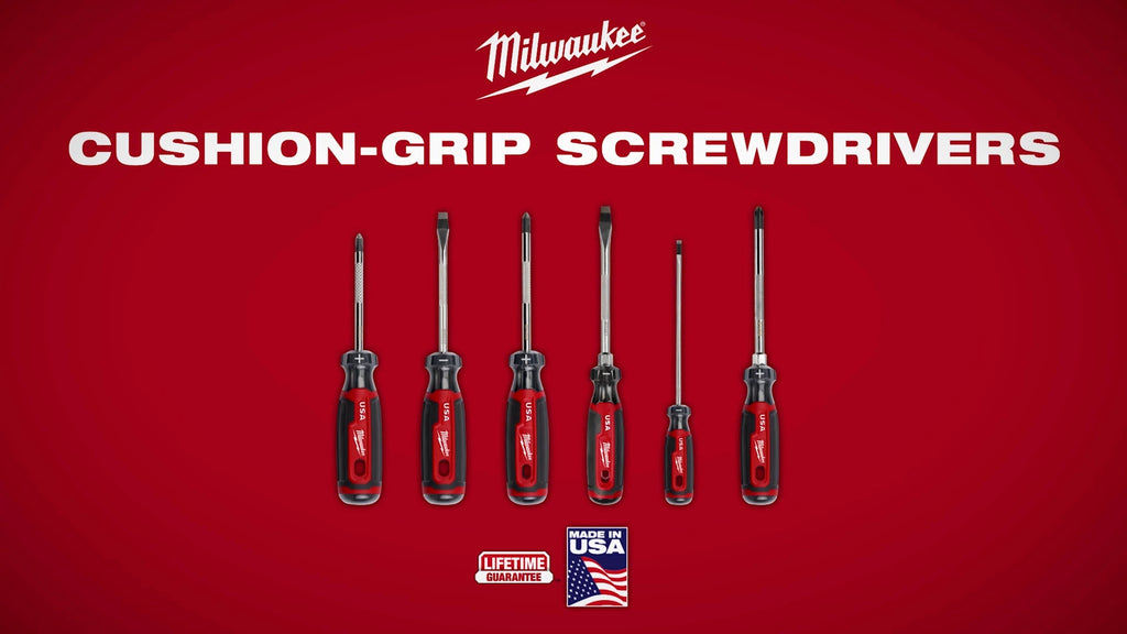 Milwaukee® Cushion Grip Screwdrivers USA