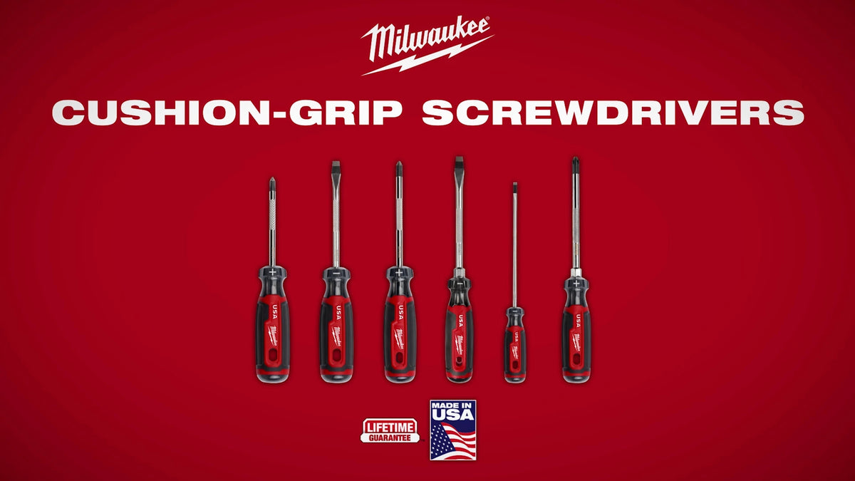 Milwaukee® Cushion Grip Screwdrivers USA