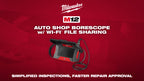 Milwaukee® M12™ Auto Shop Borescope w Wi-Fi File Sharing Social