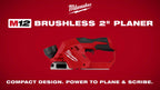 Milwaukee® M12™ Brushless 2in Planer