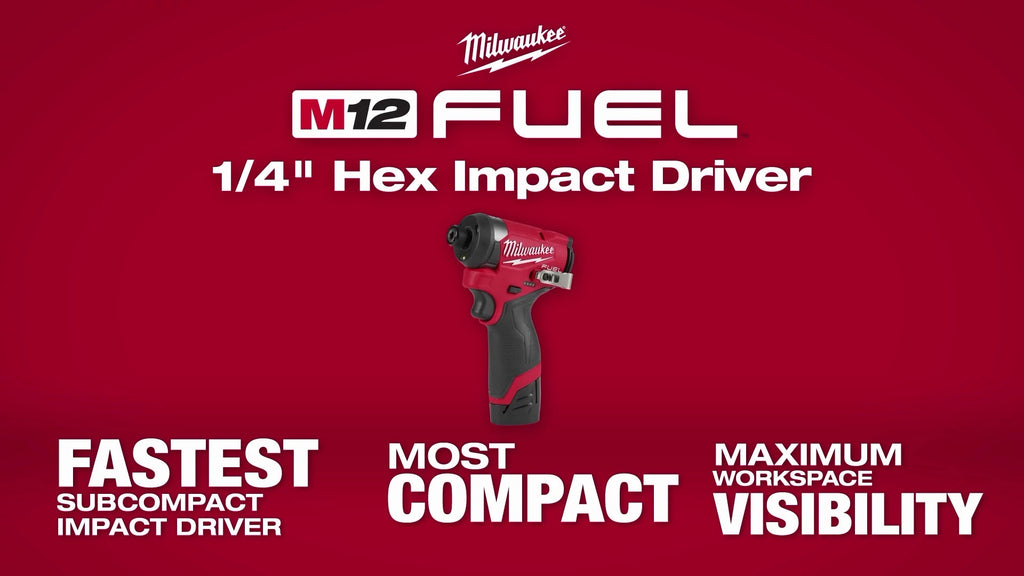 Milwaukee® M12 FUEL™ Quarter Inch Hex Impact Driver