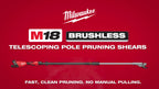 Milwaukee M18 Brushless Telescoping Pole Pruning Shears – Configuration Options