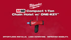 Milwaukee M18 Compact 1-Ton Chain Hoist with  ONE-KEY | 2983-22HD