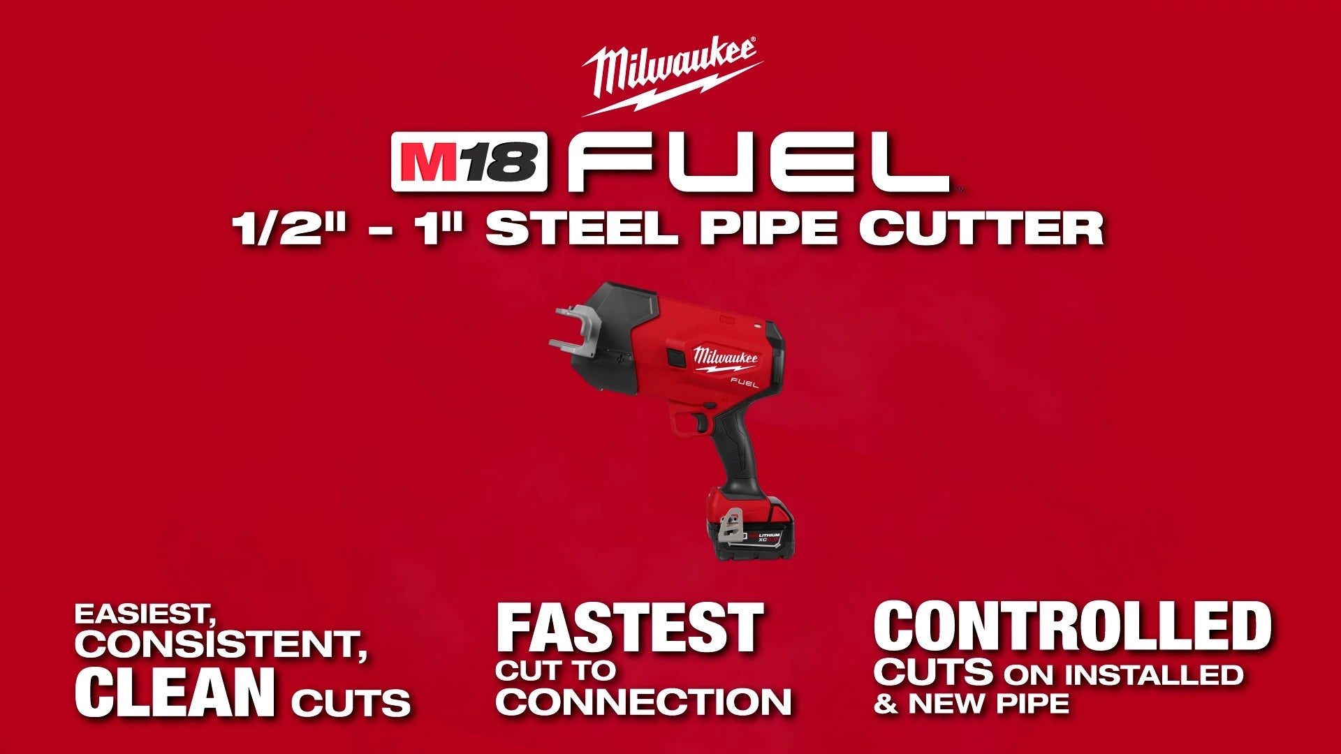Milwaukee® M18 FUEL™ ½”-1” Steel Pipe Cutter Social