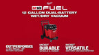 Milwaukee® M18 FUEL™ 12 Gallon Dual-Battery Wet Dry Vacuum