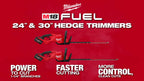 Milwaukee® M18 FUEL™ 24 Inch & 30 Inch Hedge Trimmers