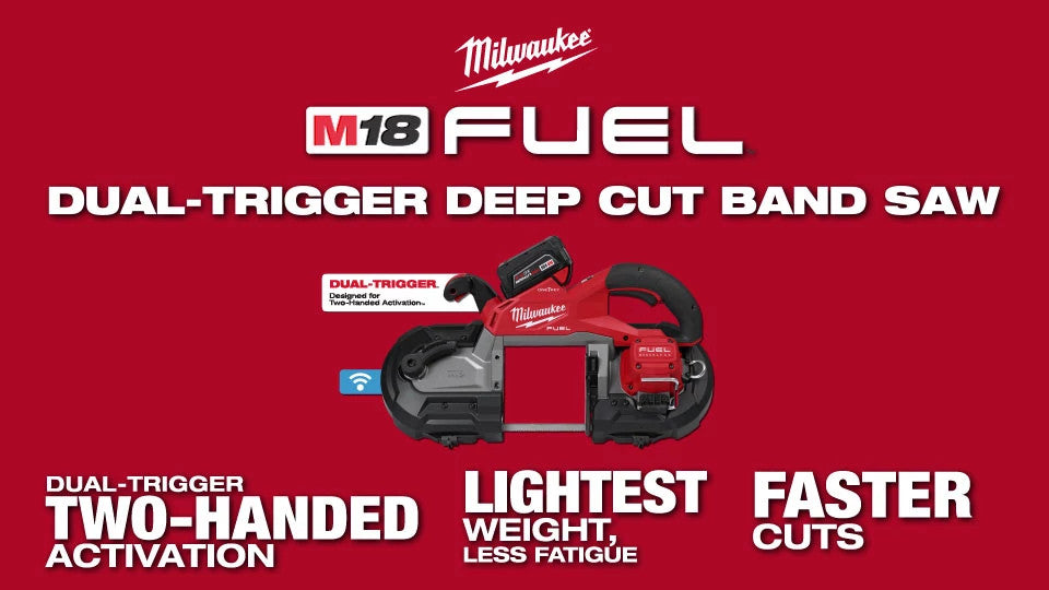 Milwaukee® M18 FUEL™ Deep Cut Dual Trigger Band Saw w ONE-KEY™