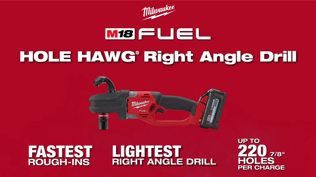 Milwaukee® M18 FUEL™ HOLE HAWG™ Right Angle Drill