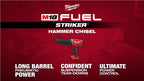 Milwaukee® M18 FUEL™ STRIKER™ Hammer Chisel Social