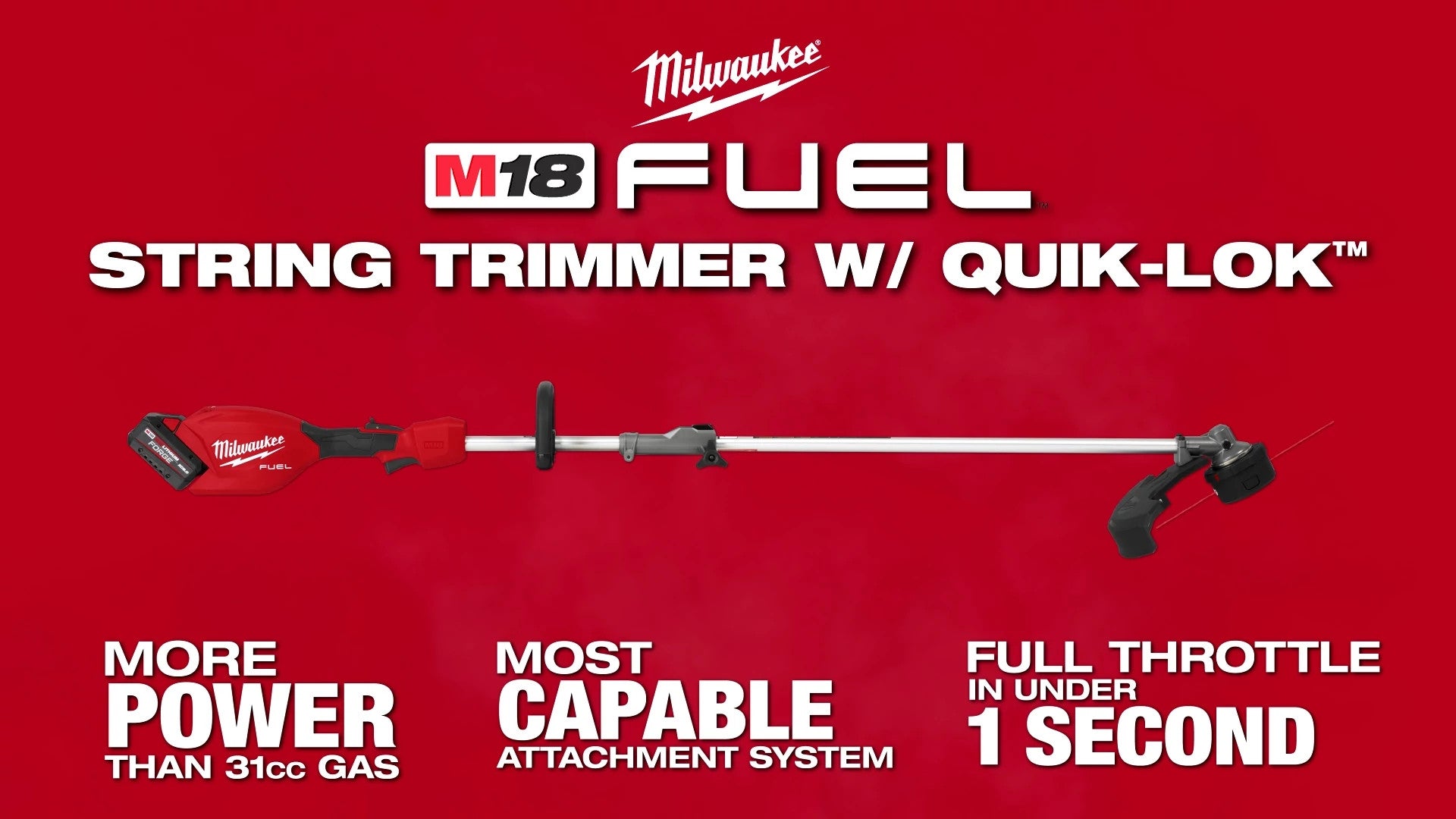 Milwaukee® M18 FUEL™ String Trimmer w QUIK-LOK™