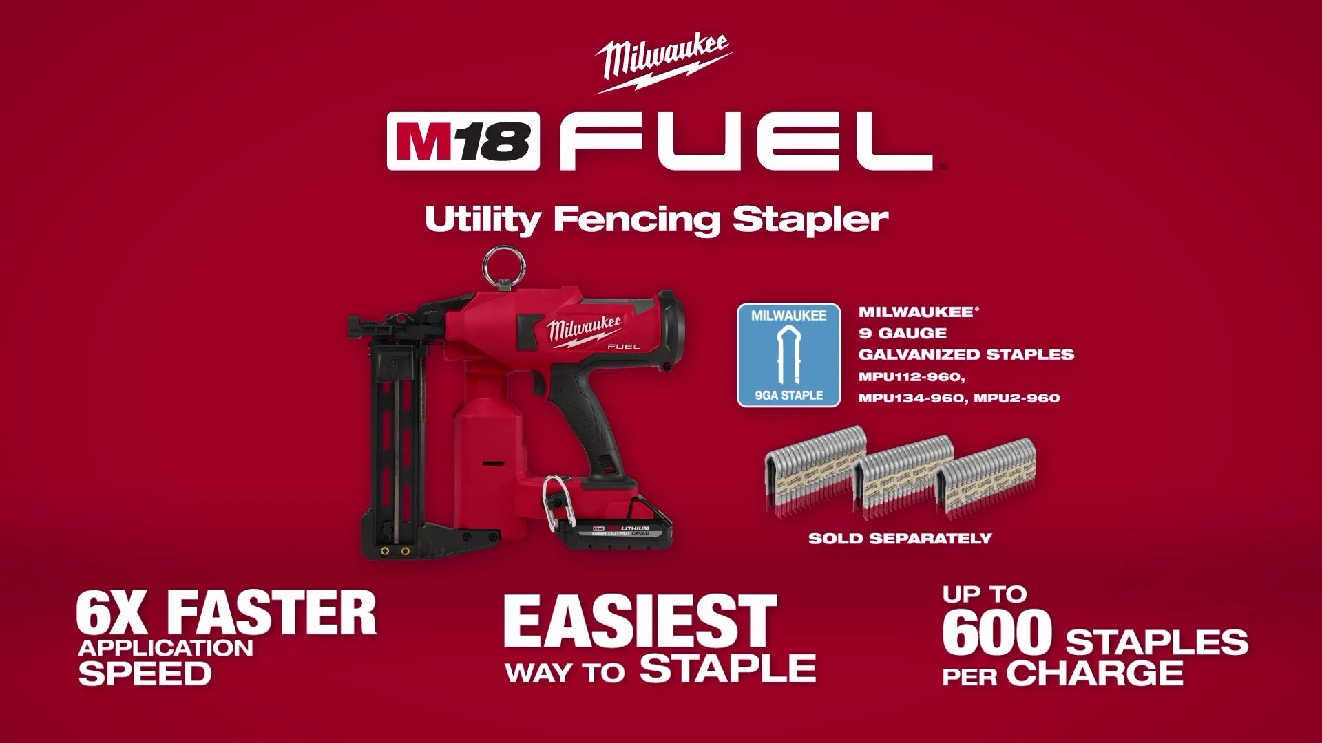 Milwaukee® M18 FUEL™ Utility Fencing Stapler