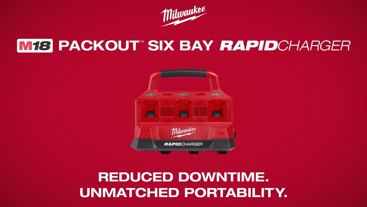 Milwaukee® M18™ PACKOUT™ Six Bay Rapid Charger