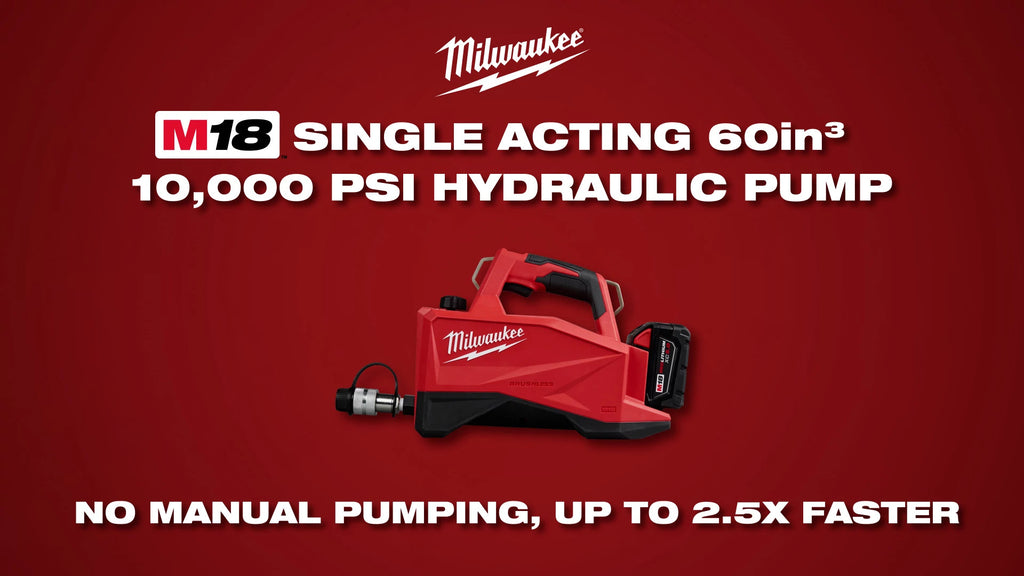 Milwaukee® M18™ Single Acting 60in3 10.000 PSI Hydraulic Pump