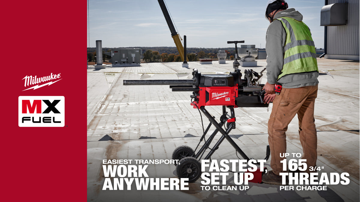 Milwaukee® MX FUEL™ Pipe Threading Machine