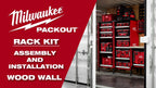Milwaukee PACKOUT Rack Kit Assembly and Wood Wall Installation