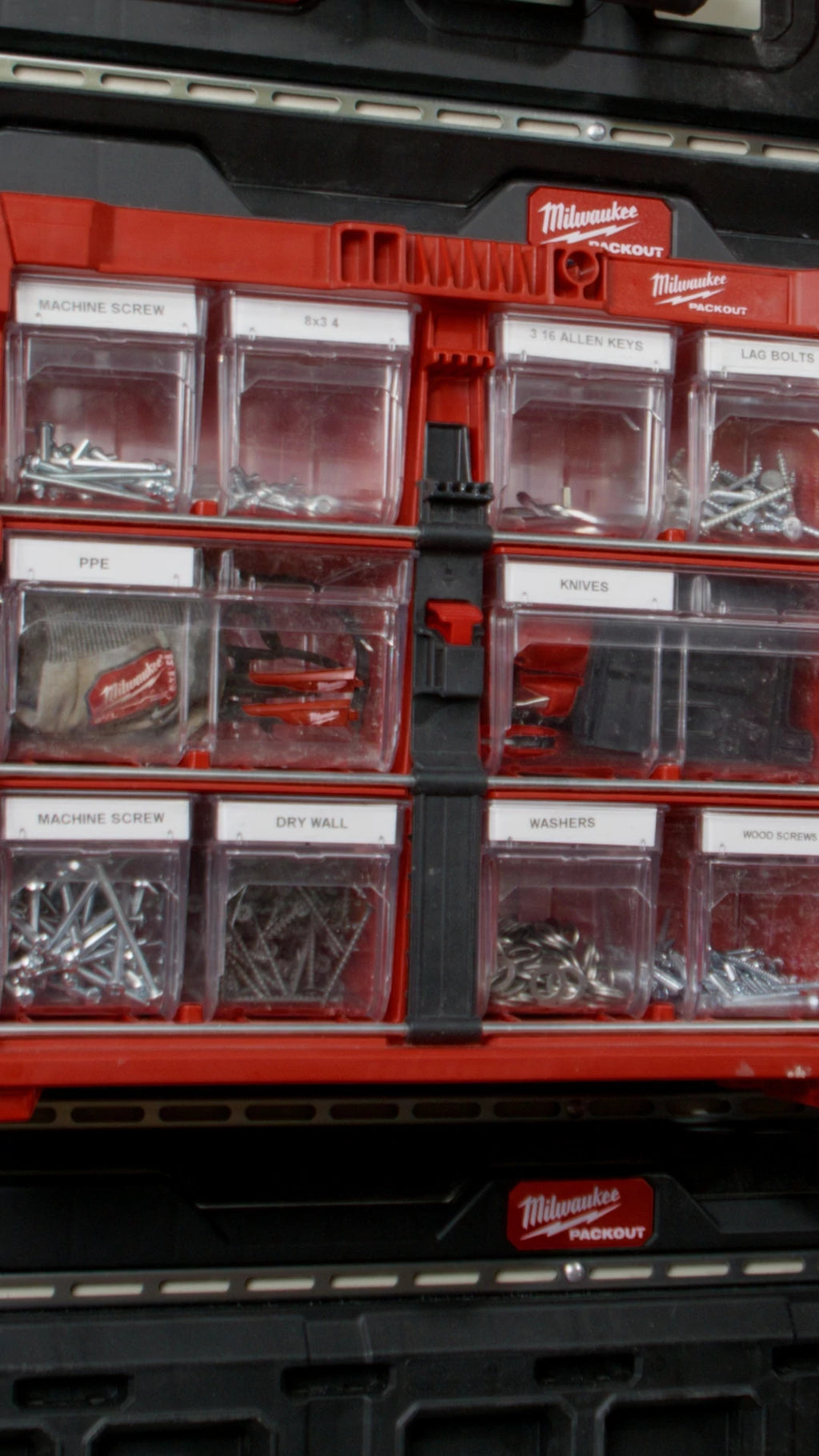 Milwaukee® PACKOUT™ Tilt Bin Organizer Social