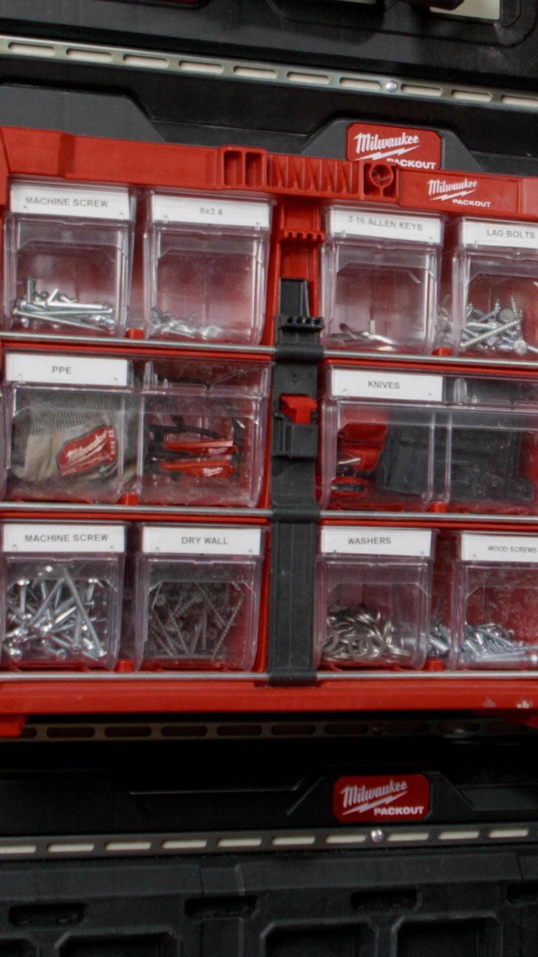 Milwaukee® PACKOUT™ Tilt Bin Organizer Social