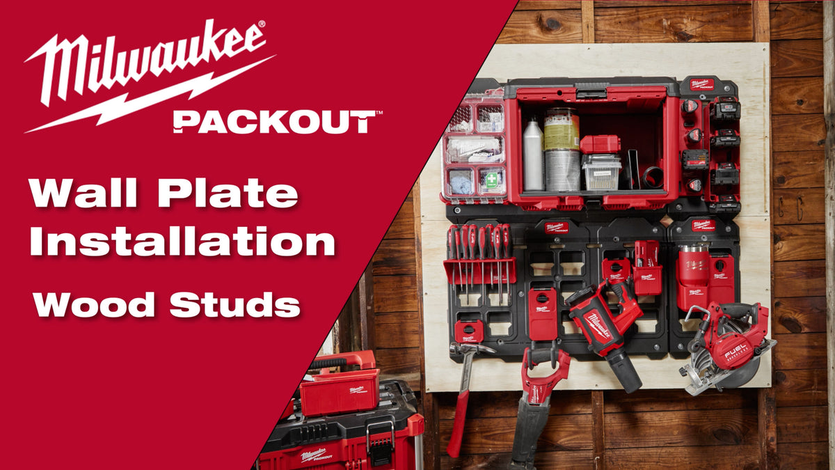 Milwaukee® Packout™ Wall Plate Wood Studs Installation 101